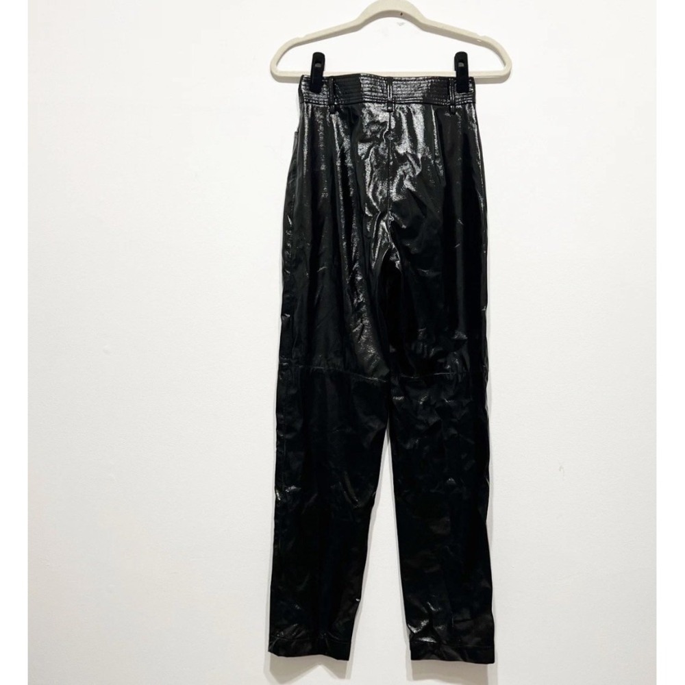Aritzia Wilfred Funk Faux Patent Leather Pants Black Size 8 W28